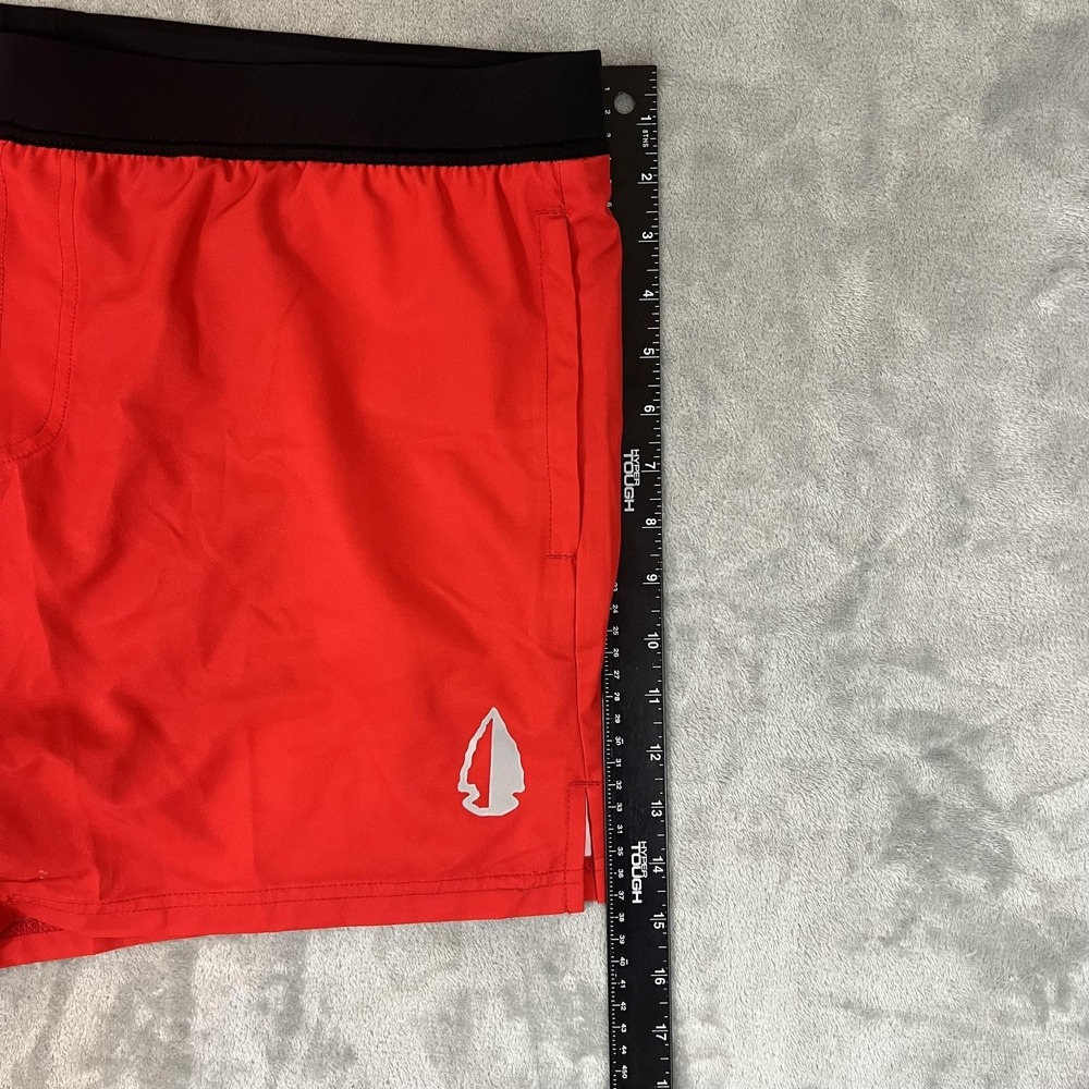 TAC HUNT FISH Shorts Mens 3XL Red Lined Drawstring Athletic Running Training - Picture 7 of 10